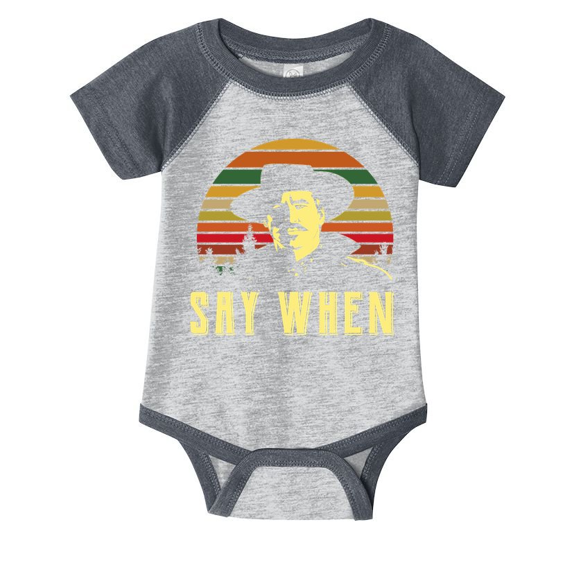 Say When Vintage Infant Baby Jersey Bodysuit