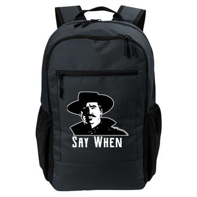 Say When Classic Movie Quote Backpack