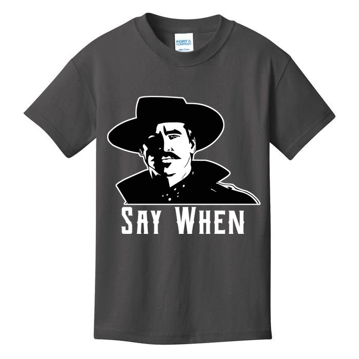 Say When Classic Movie Quote Kids T-Shirt
