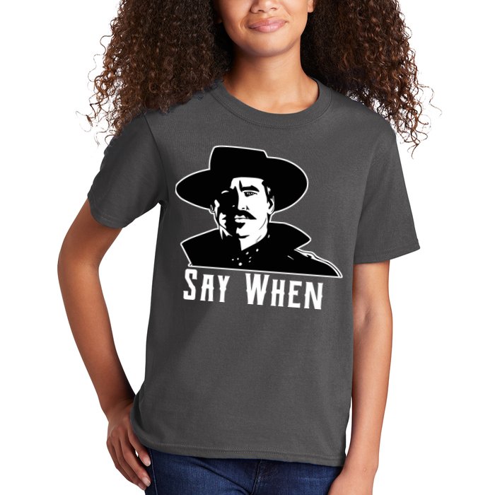 Say When Classic Movie Quote Kids T-Shirt