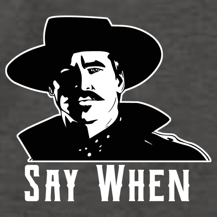 Say When Classic Movie Quote Vector Backpack