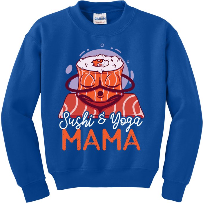 Sushi And Yoga Mama Gift Kids Sweatshirt