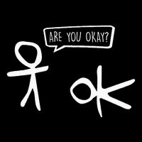 Stickman Are You Ok Cartoon Be Kind Good Help Support Wool Snapback Cap