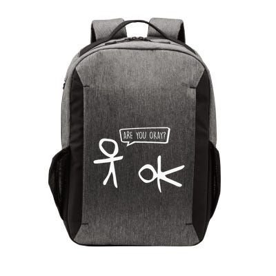 Stickman Are You Ok Cartoon Be Kind Good Help Support Vector Backpack