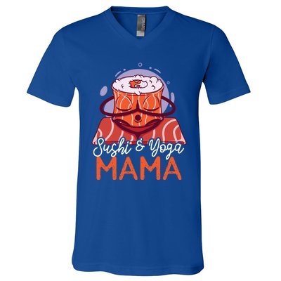 Sushi And Yoga Mama Gift V-Neck T-Shirt