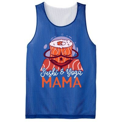 Sushi And Yoga Mama Gift Mesh Reversible Basketball Jersey Tank