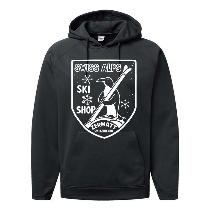 Swiss Alps Zermatt Performance Fleece Hoodie