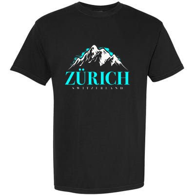 Swiss Alps Zurich Switzerland Garment-Dyed Heavyweight T-Shirt