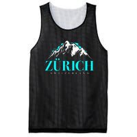 Swiss Alps Zurich Switzerland Mesh Reversible Basketball Jersey Tank