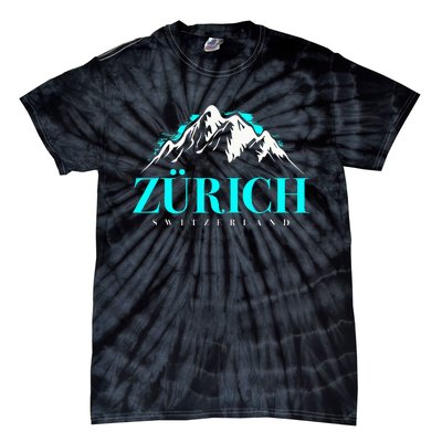 Swiss Alps Zurich Switzerland Tie-Dye T-Shirt