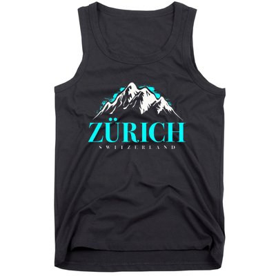 Swiss Alps Zurich Switzerland Tank Top