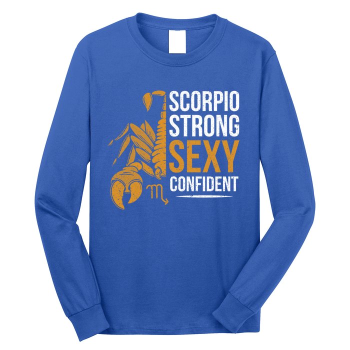 Scorpio Astrology Zodiac Sign Scorpion Horoscope Scorpio Gift Long Sleeve Shirt