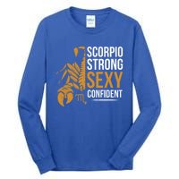 Scorpio Astrology Zodiac Sign Scorpion Horoscope Scorpio Gift Tall Long Sleeve T-Shirt