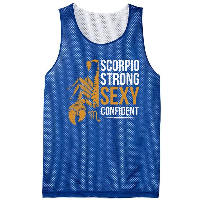 Scorpio Astrology Zodiac Sign Scorpion Horoscope Scorpio Gift Mesh Reversible Basketball Jersey Tank