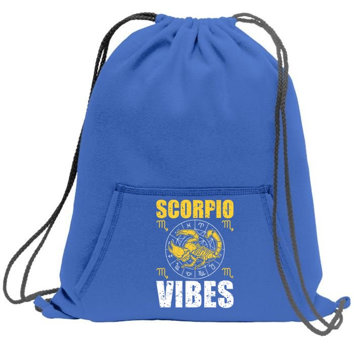 Scorpio Astrology Zodiac Sign Scorpion Horoscope Scorpio Cool Gift Sweatshirt Cinch Pack Bag