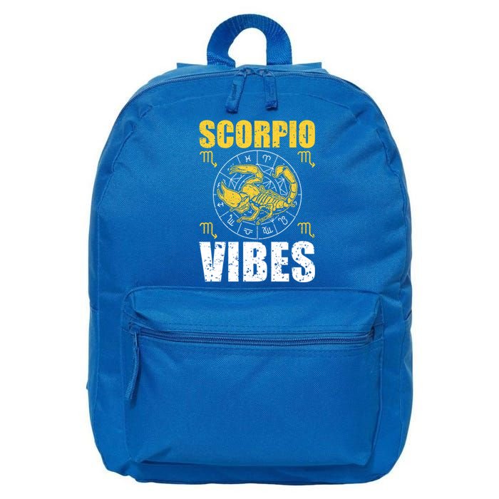 Scorpio Astrology Zodiac Sign Scorpion Horoscope Scorpio Cool Gift 16 in Basic Backpack