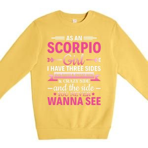 Scorpio Astrology Zodiac Sign Horoscope Scorpio Cute Gift Premium Crewneck Sweatshirt