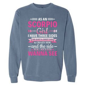 Scorpio Astrology Zodiac Sign Horoscope Scorpio Cute Gift Garment-Dyed Sweatshirt