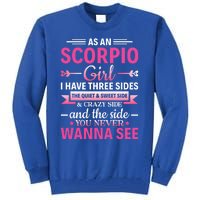 Scorpio Astrology Zodiac Sign Horoscope Scorpio Cute Gift Tall Sweatshirt