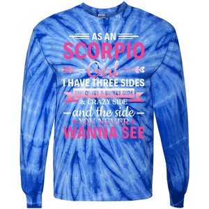 Scorpio Astrology Zodiac Sign Horoscope Scorpio Cute Gift Tie-Dye Long Sleeve Shirt