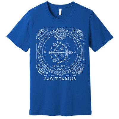 Sagittarius Astrological Zodiac Fire Sign Cute Gift Premium T-Shirt