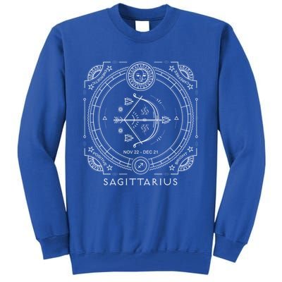 Sagittarius Astrological Zodiac Fire Sign Cute Gift Tall Sweatshirt