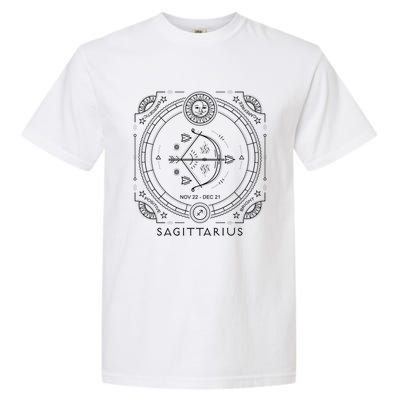 Sagittarius Astrological Zodiac Fire Sign Cute Gift Garment-Dyed Heavyweight T-Shirt