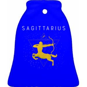 Sagittarius Astrology Zodiac Sign Gift Ceramic Bell Ornament