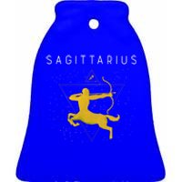 Sagittarius Astrology Zodiac Sign Gift Ceramic Bell Ornament