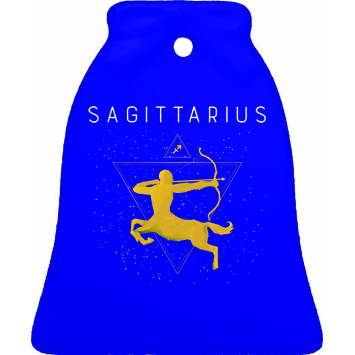 Sagittarius Astrology Zodiac Sign Gift Ceramic Bell Ornament