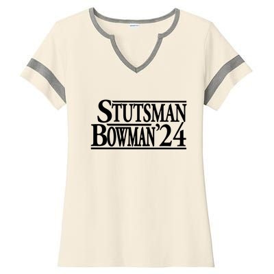 Stutsman Bowman 2024 Ladies Halftime Notch Neck Tee