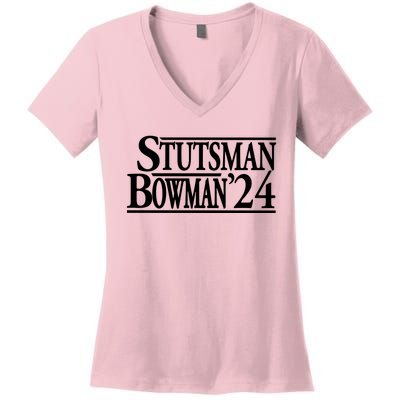 Stutsman Bowman 2024 Women's V-Neck T-Shirt