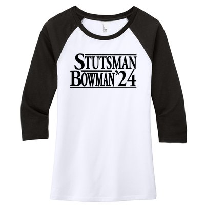 Stutsman Bowman 2024 Women's Tri-Blend 3/4-Sleeve Raglan Shirt