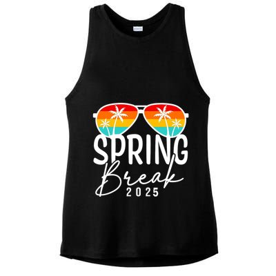Spring Break 2025 Beach Week Group Vacation Matching Ladies PosiCharge Tri-Blend Wicking Tank