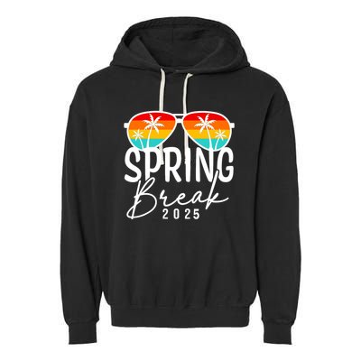 Spring Break 2025 Beach Week Group Vacation Matching Garment-Dyed Fleece Hoodie