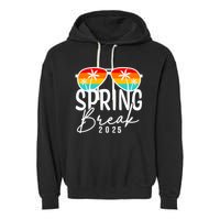 Spring Break 2025 Beach Week Group Vacation Matching Garment-Dyed Fleece Hoodie