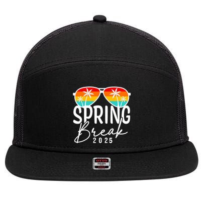 Spring Break 2025 Beach Week Group Vacation Matching 7 Panel Mesh Trucker Snapback Hat
