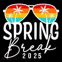 Spring Break 2025 Beach Week Group Vacation Matching Impact Tech Backpack