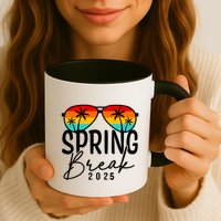 Spring Break 2025 Beach Week Group Vacation Matching Mug