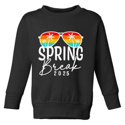 Spring Break 2025 Beach Week Group Vacation Matching Toddler Sweatshirt