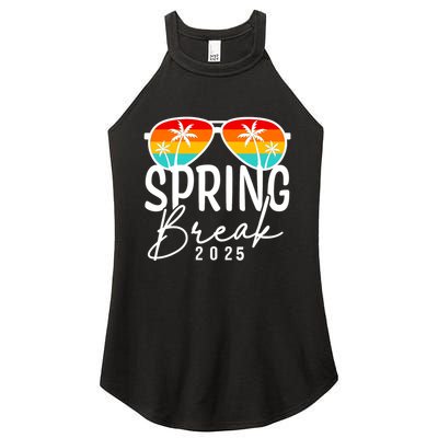 Spring Break 2025 Beach Week Group Vacation Matching Women's Perfect Tri Rocker Tank