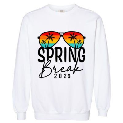 Spring Break 2025 Beach Week Group Vacation Matching Garment-Dyed Sweatshirt