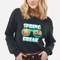 Spring Break Cropped Pullover Crew