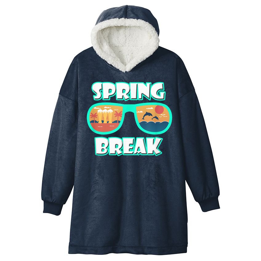 Spring Break Hooded Wearable Blanket
