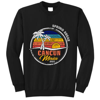 Spring Break 2025 Cancun Retro Sunset Sweatshirt