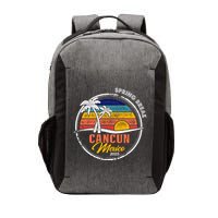 Spring Break 2025 Cancun Retro Sunset Vector Backpack