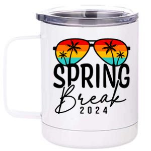 Spring Break 2024 Beach Week Group Vacation Matching 12 oz Stainless Steel Tumbler Cup