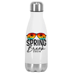 Spring Break 2024 Beach Week Group Vacation Matching Stainless Steel Insulated Water Bottle