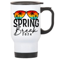 Spring Break 2024 Beach Week Group Vacation Matching Stainless Steel Travel Mug