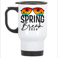 Spring Break 2024 Beach Week Group Vacation Matching Stainless Steel Travel Mug